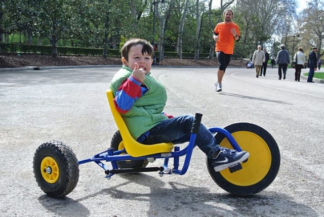 en el retiro con la diverbike